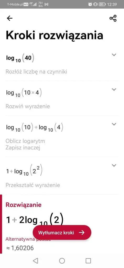 aplikacja do rozwiązywania zadań z matematyki